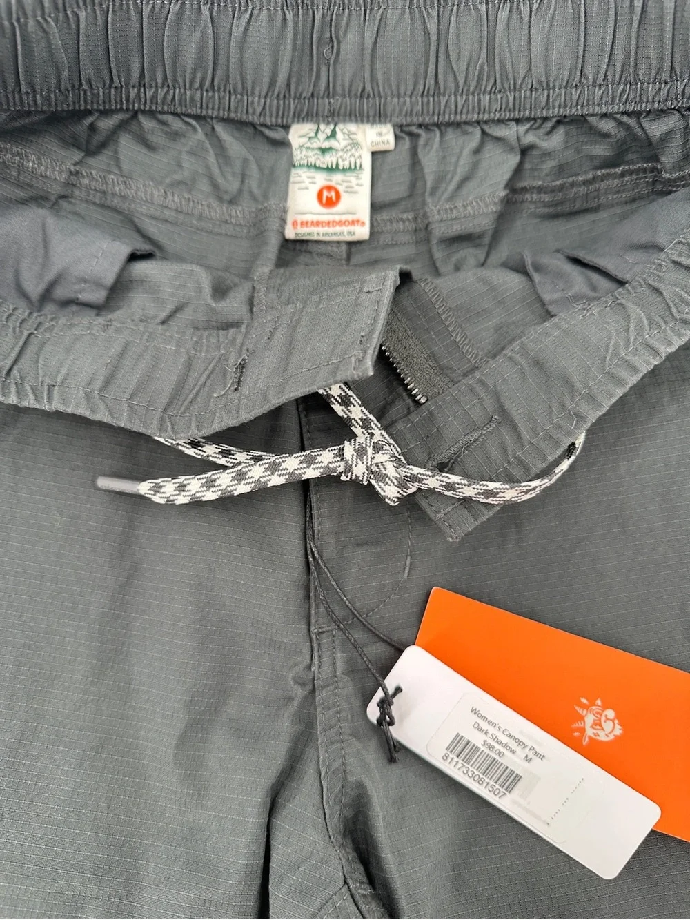 NWT Bearded Goat Canopy Pants Women’s Medium Dark Shadow Ripstop Hiking